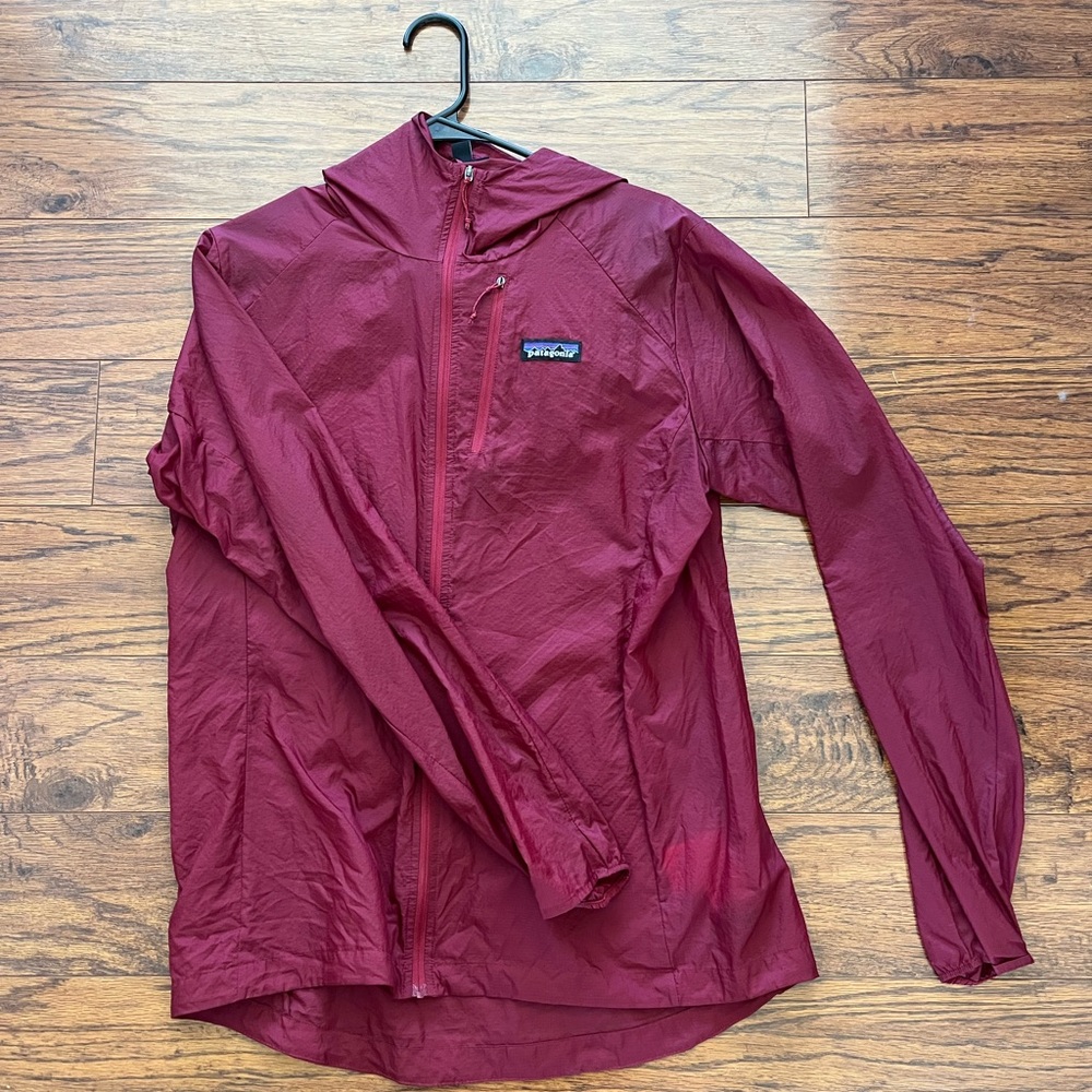 Patagonia Red Utility Jacket Lightweight Stand-Up Collar